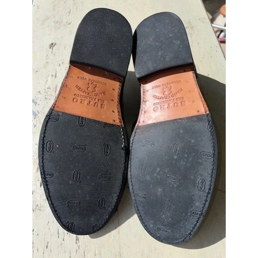 Seal Of The Sutro “Ralston” San Francisco Goodyear Welted Black CapToe Shoes 12D